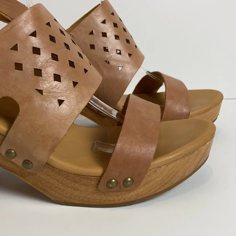 Korks by Kork Ease Alliana Slingback Platform Sandals Clogs 9 Bohemian Summer
